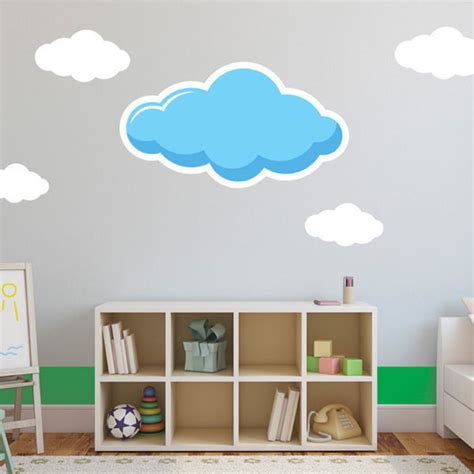 Clouds Set Large Wall Decal Print4one