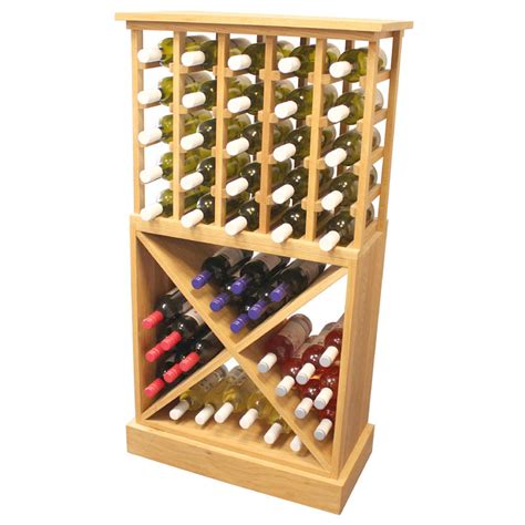 Rather than stashing your wine bottles on top of the refrigerator or away in the pantry, wine cabinets give your bottles their own designated space at home. 65 Bottle Solid Wood Wine Cabinet / Rack with Plinth ...