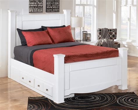 Weeki Queen Poster Bed With Underbed Storage By Signature Design By