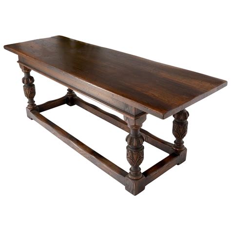 Antique French Farm Table With One Drawer And Thick Top For Sale At 1stdibs