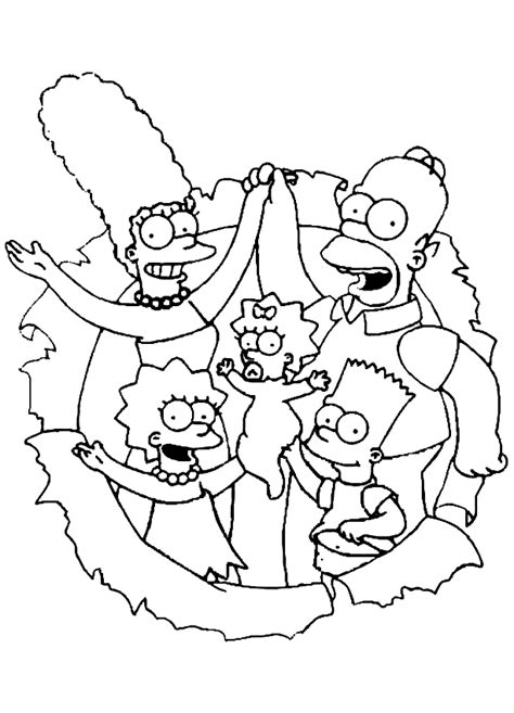 Colora Con Noi Cinque Disegni Da Scaricare E Colorare Dei Simpson