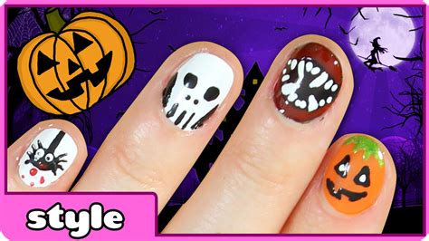 12 cut drawing artistic for free download on ayoqq org. Halloween Nail Art Ideas | Five Cute & Easy Halloween Nail ...