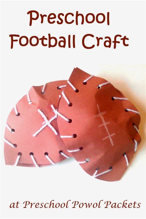 Preschool Football Crafts Bego10sport