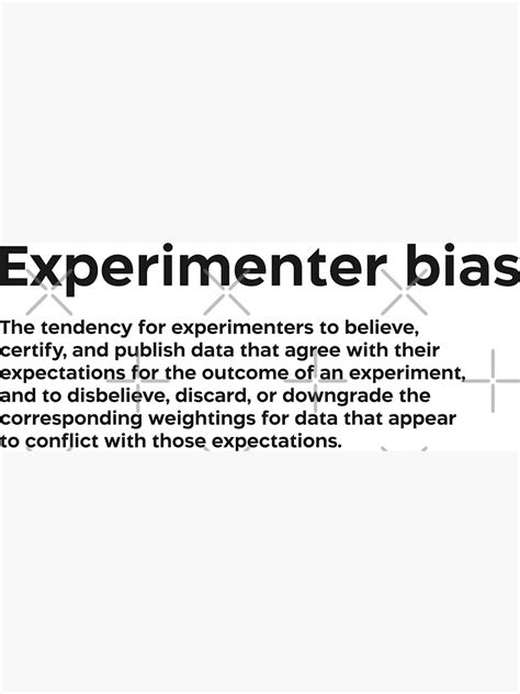 Experimenter Bias Black Poster For Sale By Edimquotes Redbubble
