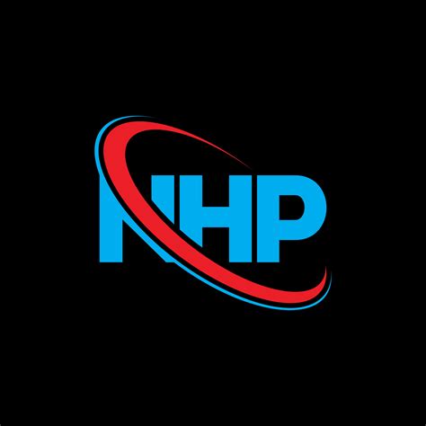 logotipo de nhp. letra nhp. diseño del logotipo de la letra nhp