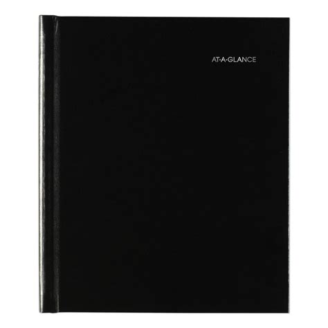 At A Glance Hard Cover Monthly Planner 6 78 X 8 58 Black