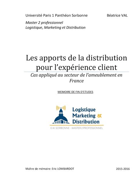 Exemple De Mémoire De Fin Détude Marketing Exemple De Groupes