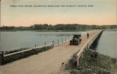Green Pond Bridge Connecting Menauhant And Falmouth Heights Pond