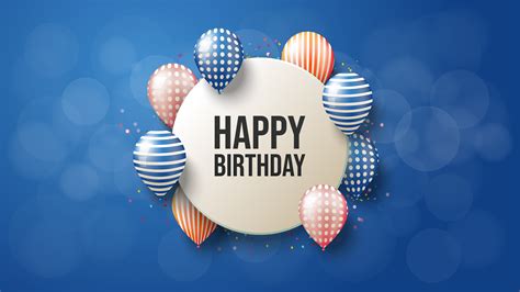 Circular Happy Birthday Background Download Free Vectors Clipart