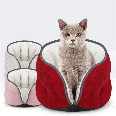Pet Kitten Cat Bed Cushion Mat Super Soft Warm Kennel Dog Puppy House