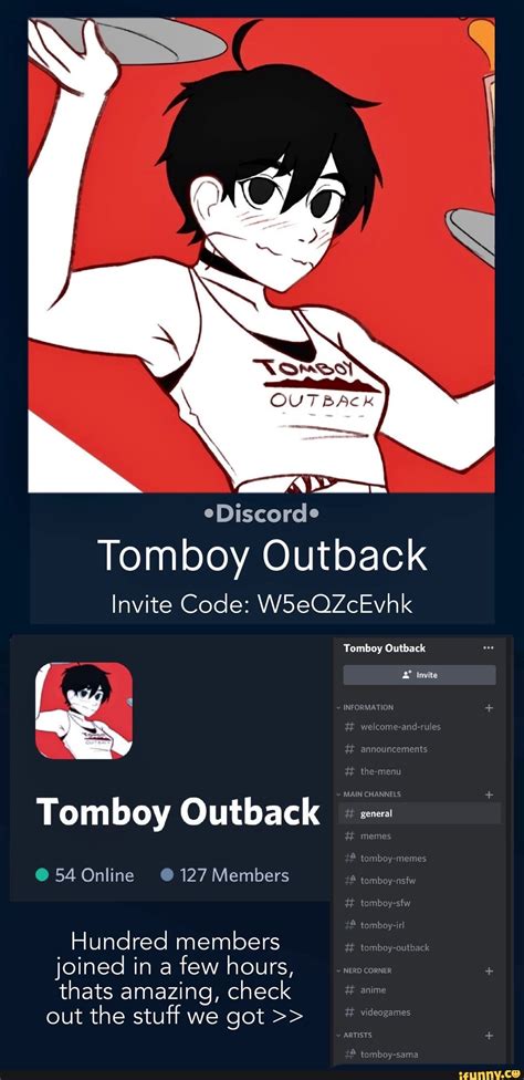 Ediscorde Tomboy Outback Invite Code W5eqzcevhk Tomboy Outback 54