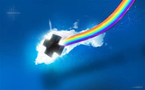 Cross Rainbow The Sky Positive Hd 3260124 Hd Wallpaper