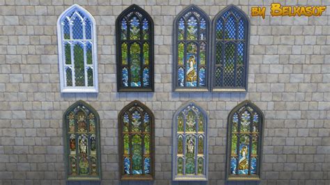 Belkas Houses • The Sims — Ts4 Stained Glass Window With A Mermaid More