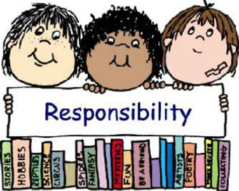 Personal Responsibility Clipart For Kids