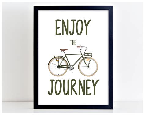 Enjoy The Journey Print Motivational Poster Wall Art Print Etsy