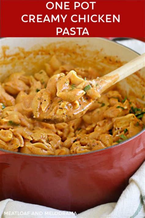 One Pot Creamy Chicken Pasta Recipe Creamy Chicken Pasta Creamy Chicken Pasta Recipes