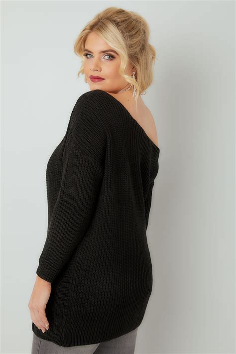 Maybe you would like to learn more about one of these? LIMITED COLLECTION Black Chunky Knit Asymmetric Jumper ...