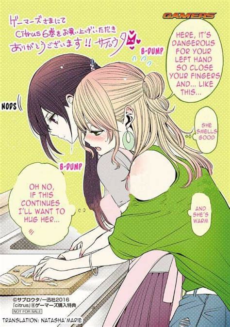 yuzu x mei from citrus yuri manga anime art girl lesbian art cute lesbian couples anime