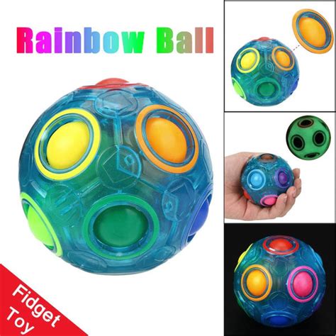 Magic Rainbow Ball Puzzle Blue Wonder Gears 3d Puzzle