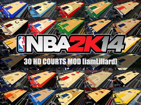 Nba 2k14 Hd Courts Patch Pack 30 Nba Courts Hoopsvilla