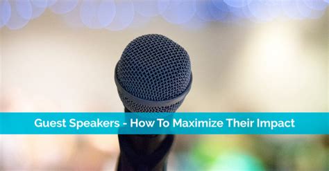 Guest Speakers How To Maximize Their Impact Reachright