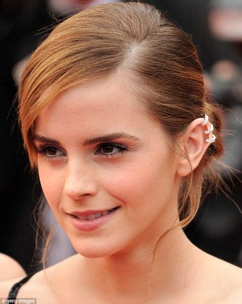 Nice Bling Rings Emma Watson Wears Sparkling Ear Cuffs As She Takes
