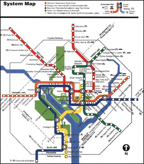Dc Metro System Map