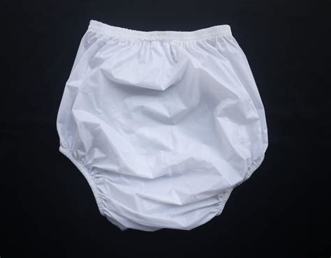 Abdl Haian Adult Incontinence Pull On Plastic Pants Color White 3 Pack