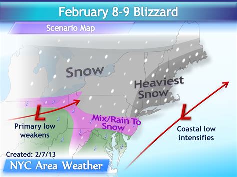 Nyc Area Weather Feb 7 2013 Blizzard Expected Tomorrow Night