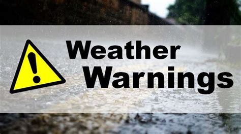 Residents And Businesses Urged To Take Heed Of Weather Warning