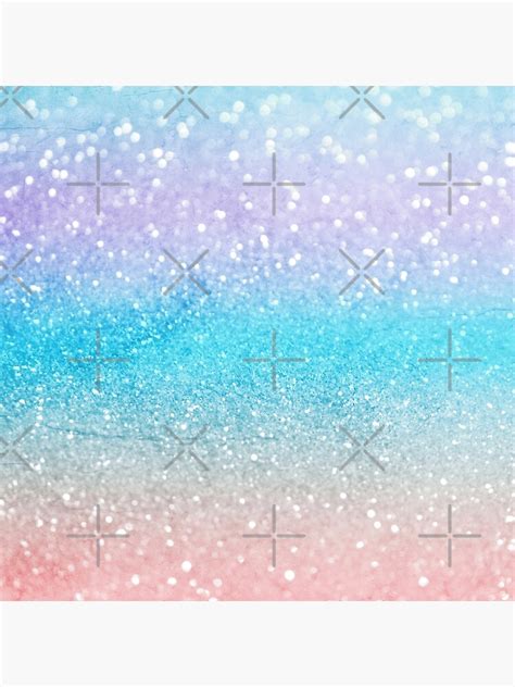 Pink Blue Gradient Glitter Textures 2 Glitter Textures Poster For