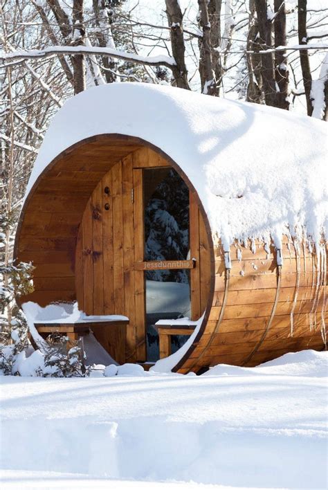 You Can Have Your Own Wine Barrel Sauna This Winter Awesome Product