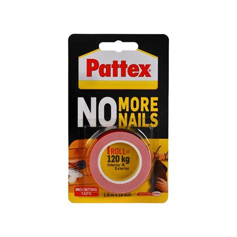 Pattex No More Nails Tape 120kgchamberlains Chamberlain