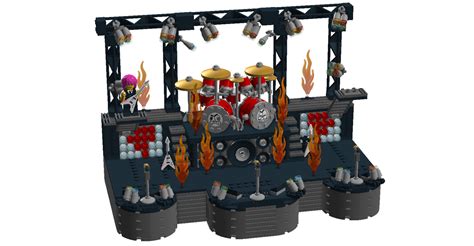 Lego Ideas Rock And Roll Band Concert Stage