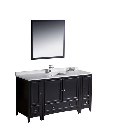 Find the perfect fit today! 60 Inch Single Sink Bathroom Vanity in Espresso ...