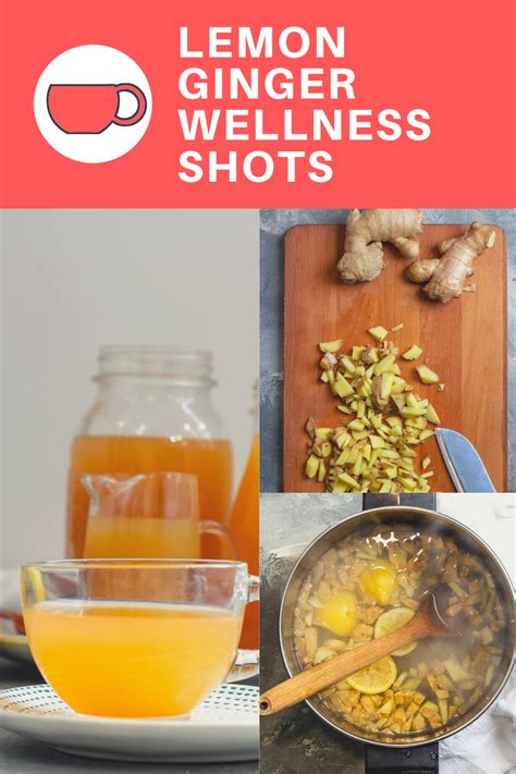 Lemon Ginger Wellness Shots Recipe Healthy Drinks Ginger Recipes