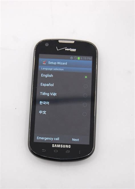 Samsung Galaxy Stellar Sch I200 4gb 4g Lte Android Black Smartphone