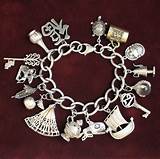 Images of Chunky Sterling Silver Charm Bracelets