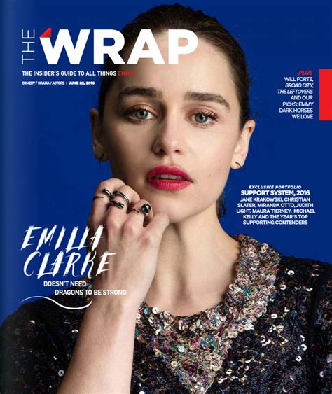 Emilia Clarke The Wrap Magazine June 22 2016 Issue And Photos