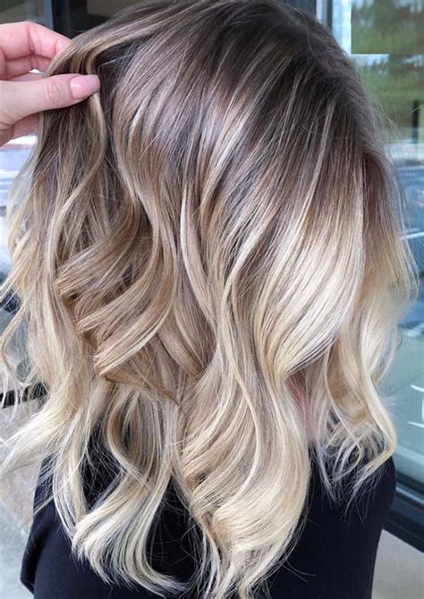 Stunning Blends Of Blonde Balayage Hair Colors For 2018