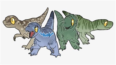 Cute Jurassic World Raptors Dinosaur Oc Hd Png Download Kindpng