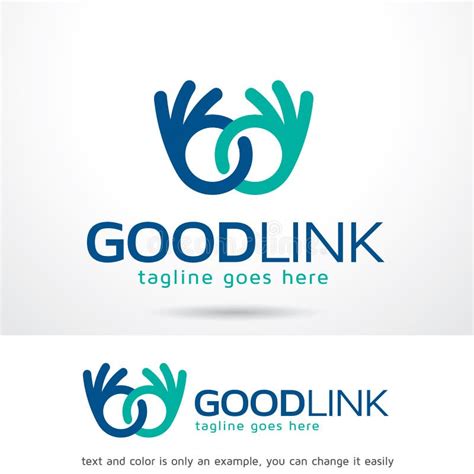 Good Link Logo Template Design Vector Stock Vector Illustration Of