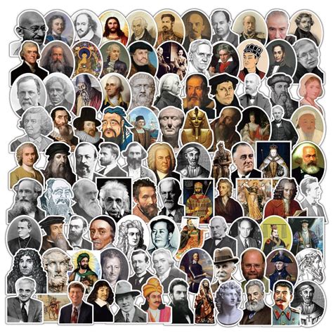Famous People Stickers 100 Packpcs Vintage Stickers About Most