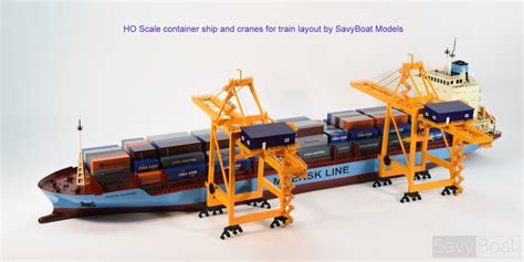 Maersk Container Ship 70″ Ho Scale Savyboat