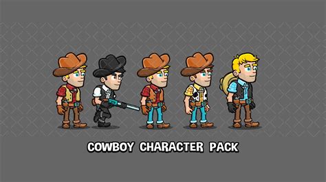 Cowboys 2d Game Sprites Sprite Games Game Character Images