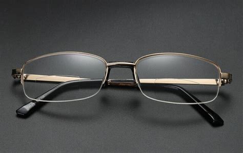 Men Bifocal Reading Glasses Half Rimless Gold 1 0 1 5 2 0 2 5 3 0 3 5 4 0 Kfa427 Ebay