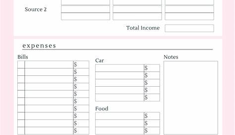 Free Budget Planner Template Australia - Printable Form, Templates and