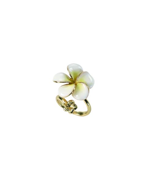 Misis Everglades Ring Sterling Silver 18kt Gold Plated White Yellow