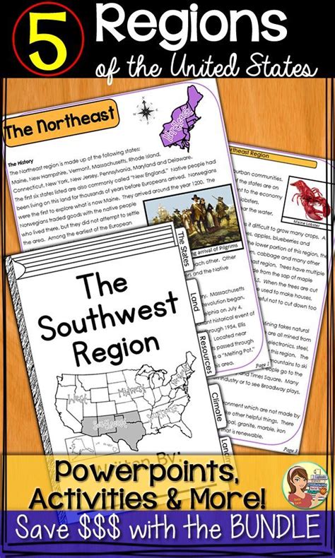 Five Complete Units On The Us Regions It Includes Instructional