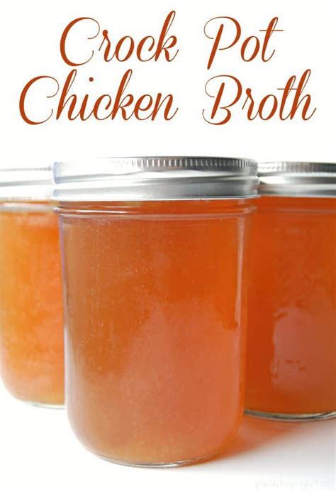 Your chicken is ready to use in any recipe that calls for shredded or precooked chicken. Crock Pot Chicken Broth - The Pistachio Project